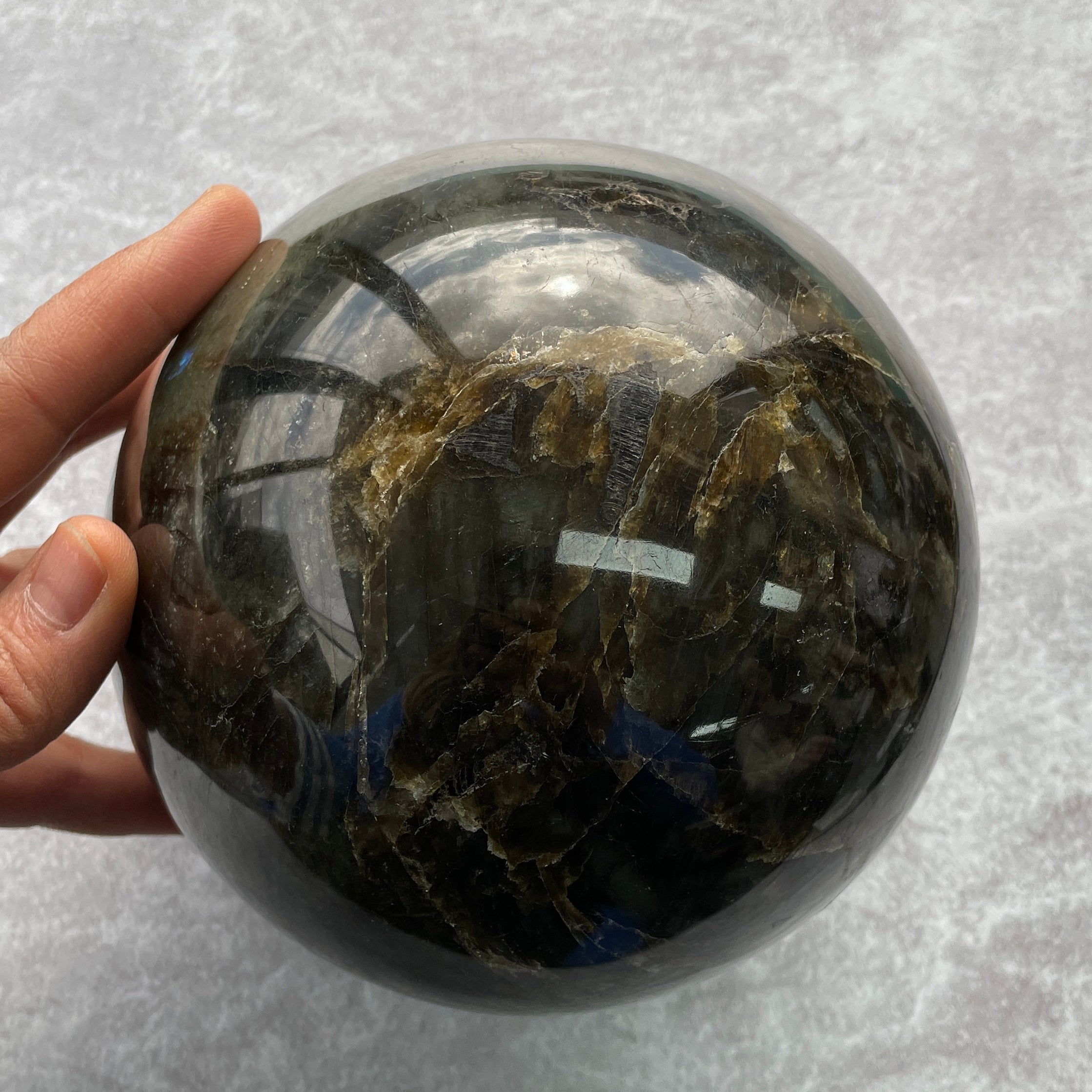 Labradorite Sphere - Large - 01 Labradorite Sphere - Large - 01